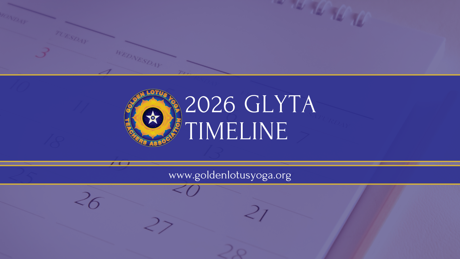 GLYTA 2026 Member Timeline image for Golden Lotus Yoga Teachers Association