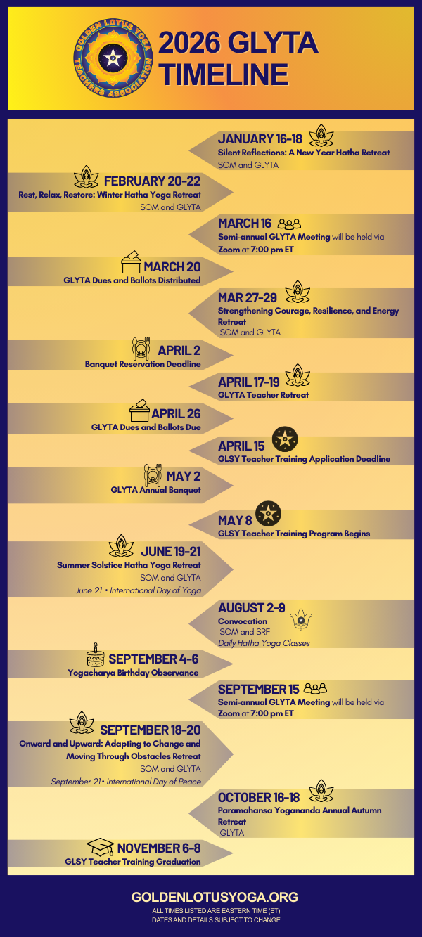 GLYTA 2026 timeline featuring key dates, events, and opportunities throughout the year